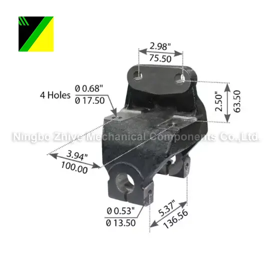 Ductile Iron ສູນເສຍ Foam ການລົງທຶນ Casting Front Hanger